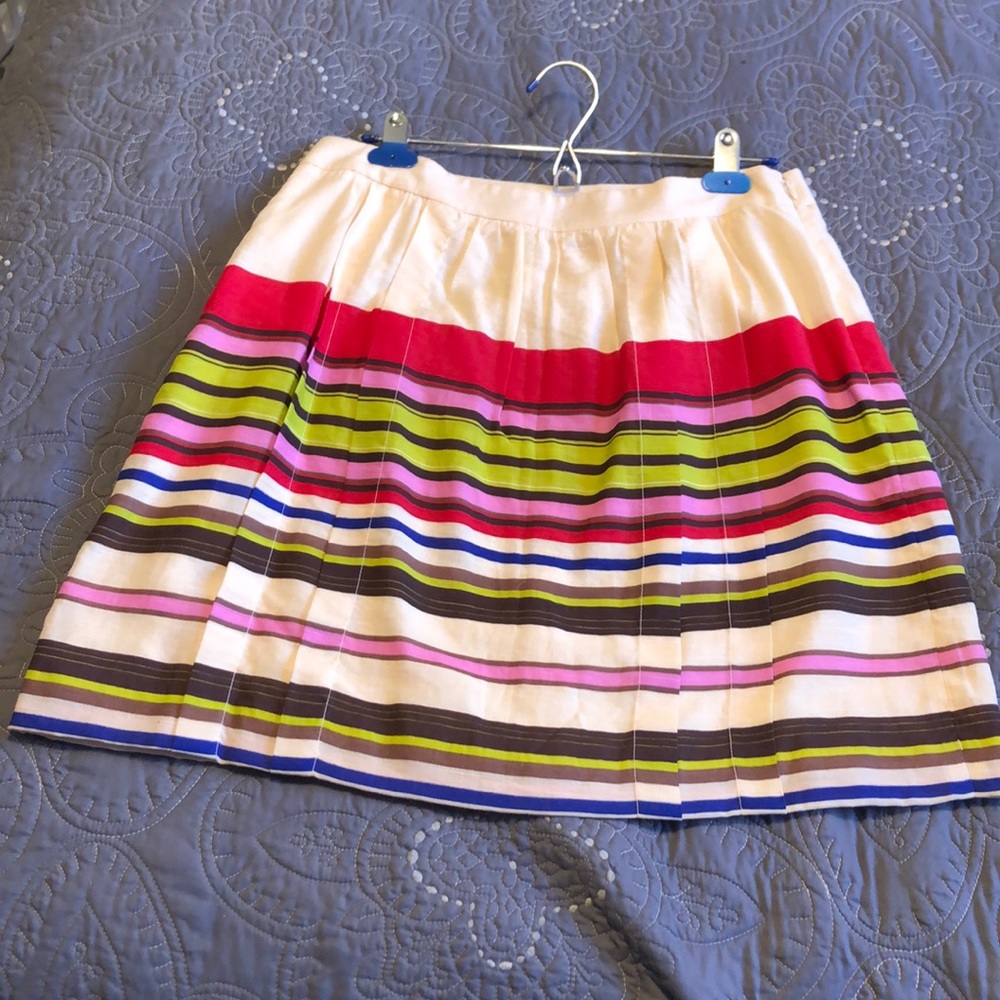 Multicolored striped skirt
